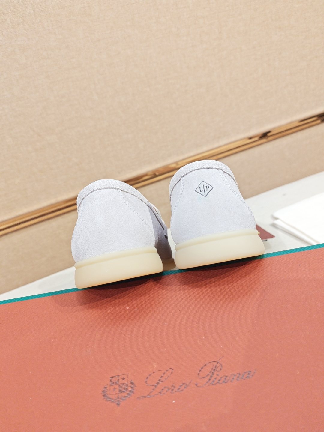 Loro Piana Metal-Charm Moc Toe Loafers — back