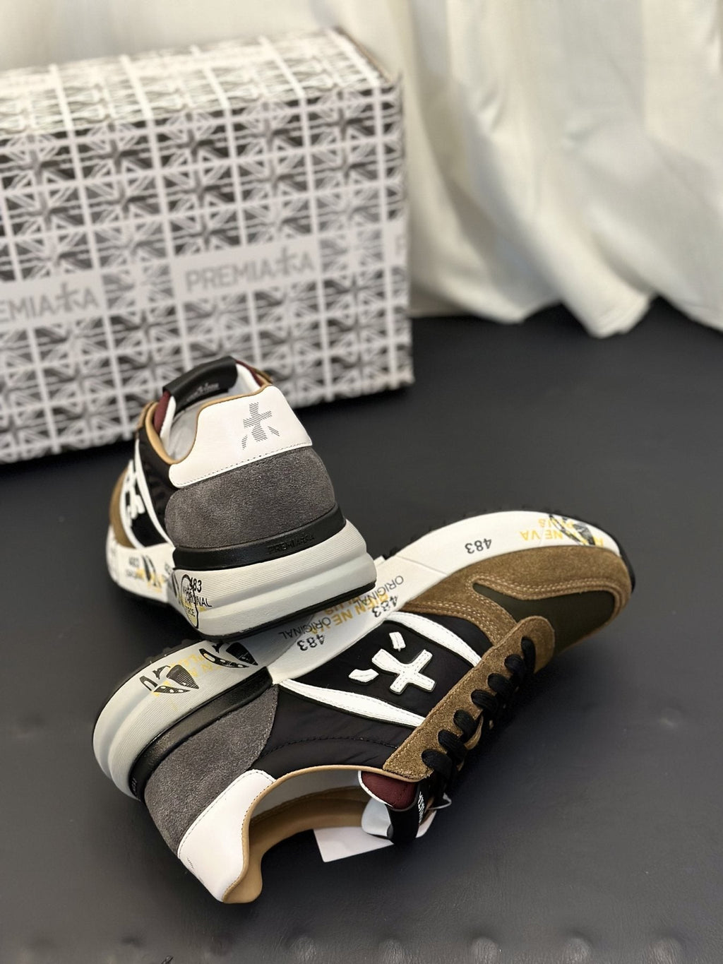 PREMIATA Panel-Detail Men's Sneakers — back