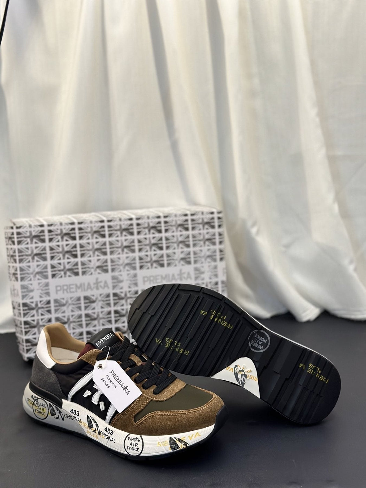 PREMIATA Panel-Detail Men's Sneakers — front