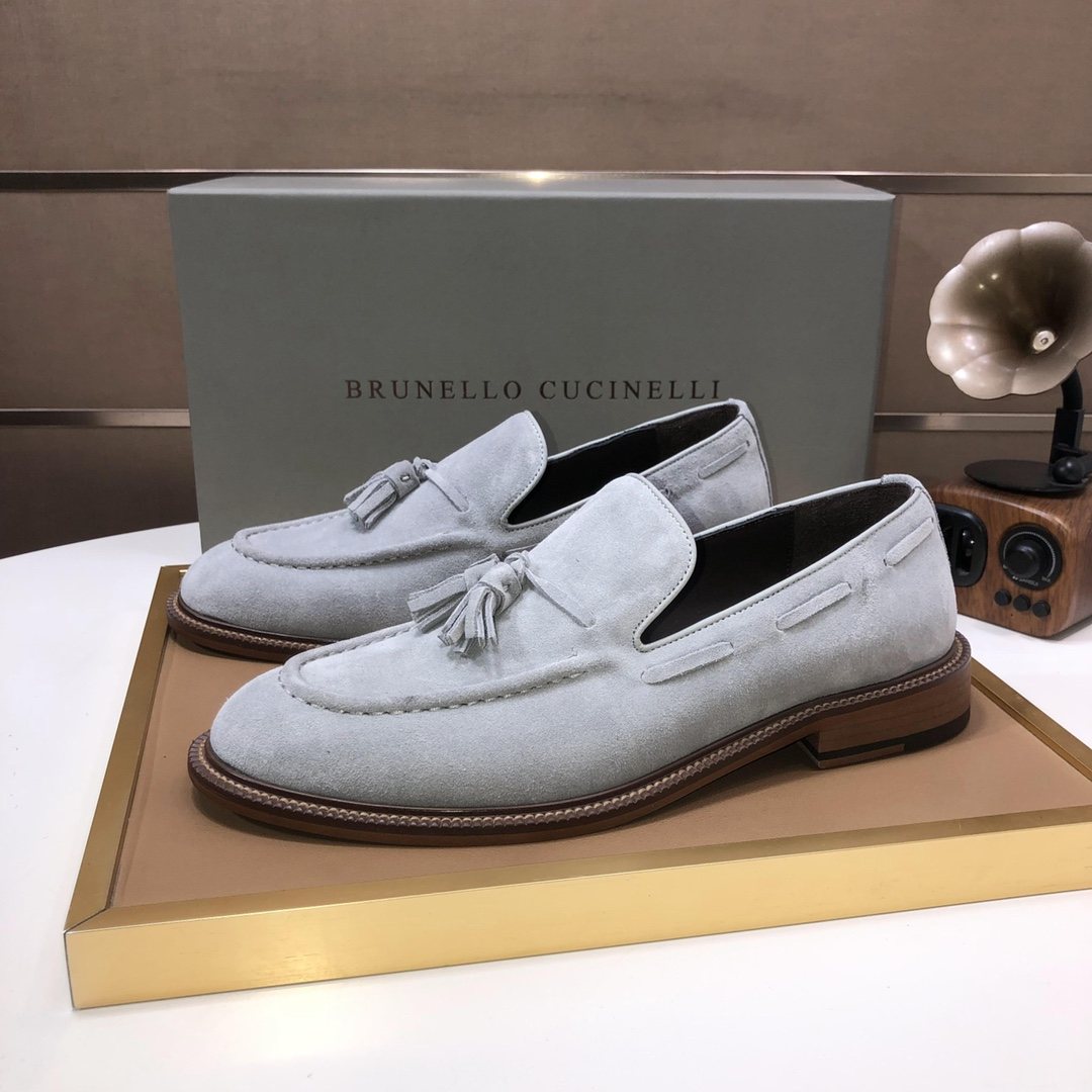 Brunello Cucinelli Men's Tassel Loafers — front