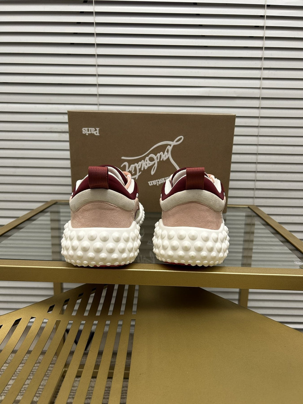 Christian Louboutin Contrast Trim Sneakers — detail