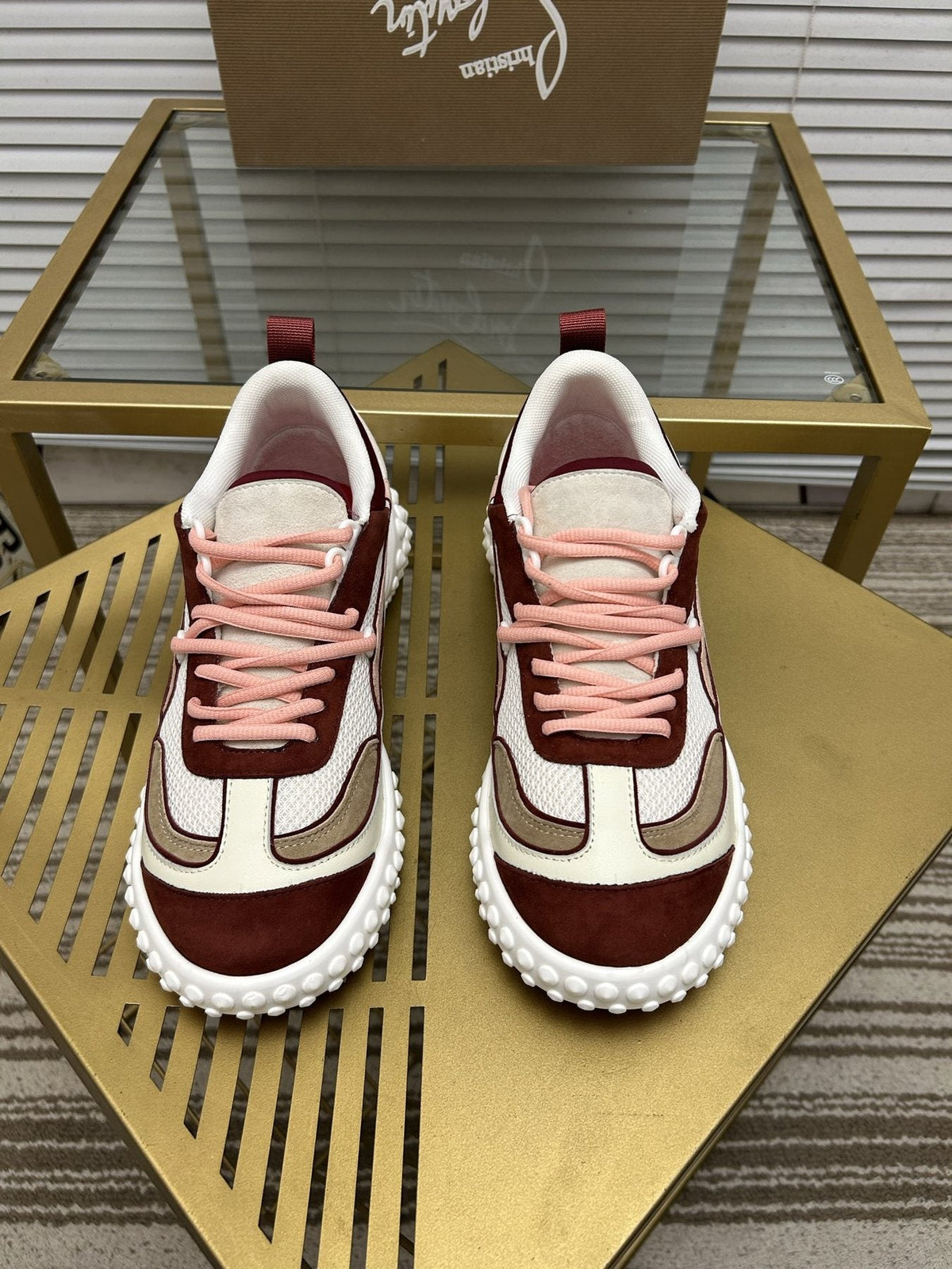 Christian Louboutin Contrast Trim Sneakers — side