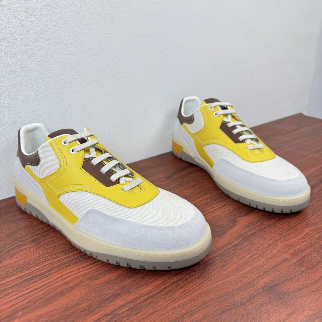 Berluti Paneled Low-Top Sneakers — front