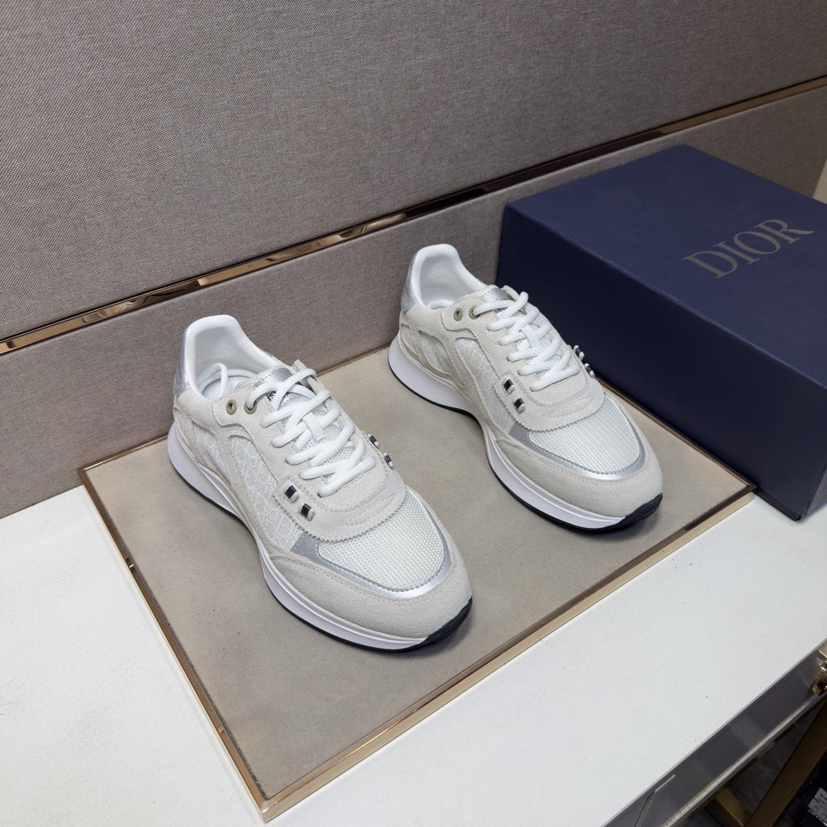 Dior Paneled Low-Top Sneakers — hero