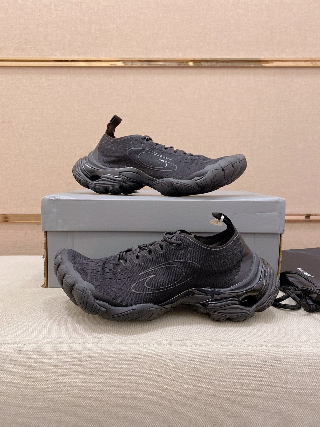 Balenciaga Anatomic Runner Five-Toe Sneakers — side