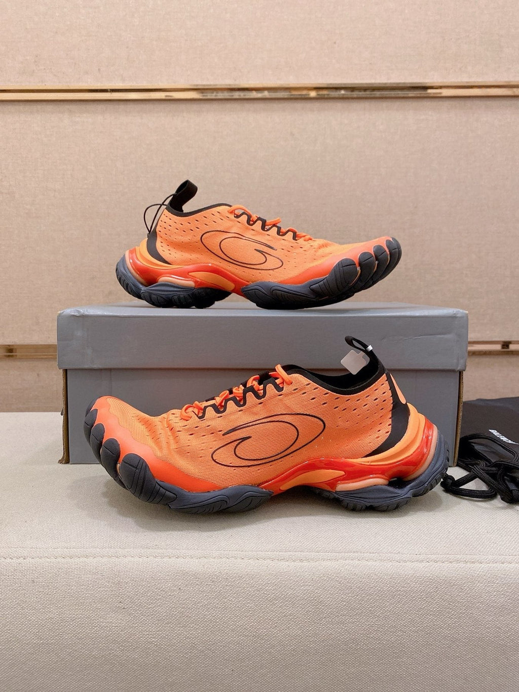 Balenciaga Anatomic Runner Five-Toe Sneakers — back