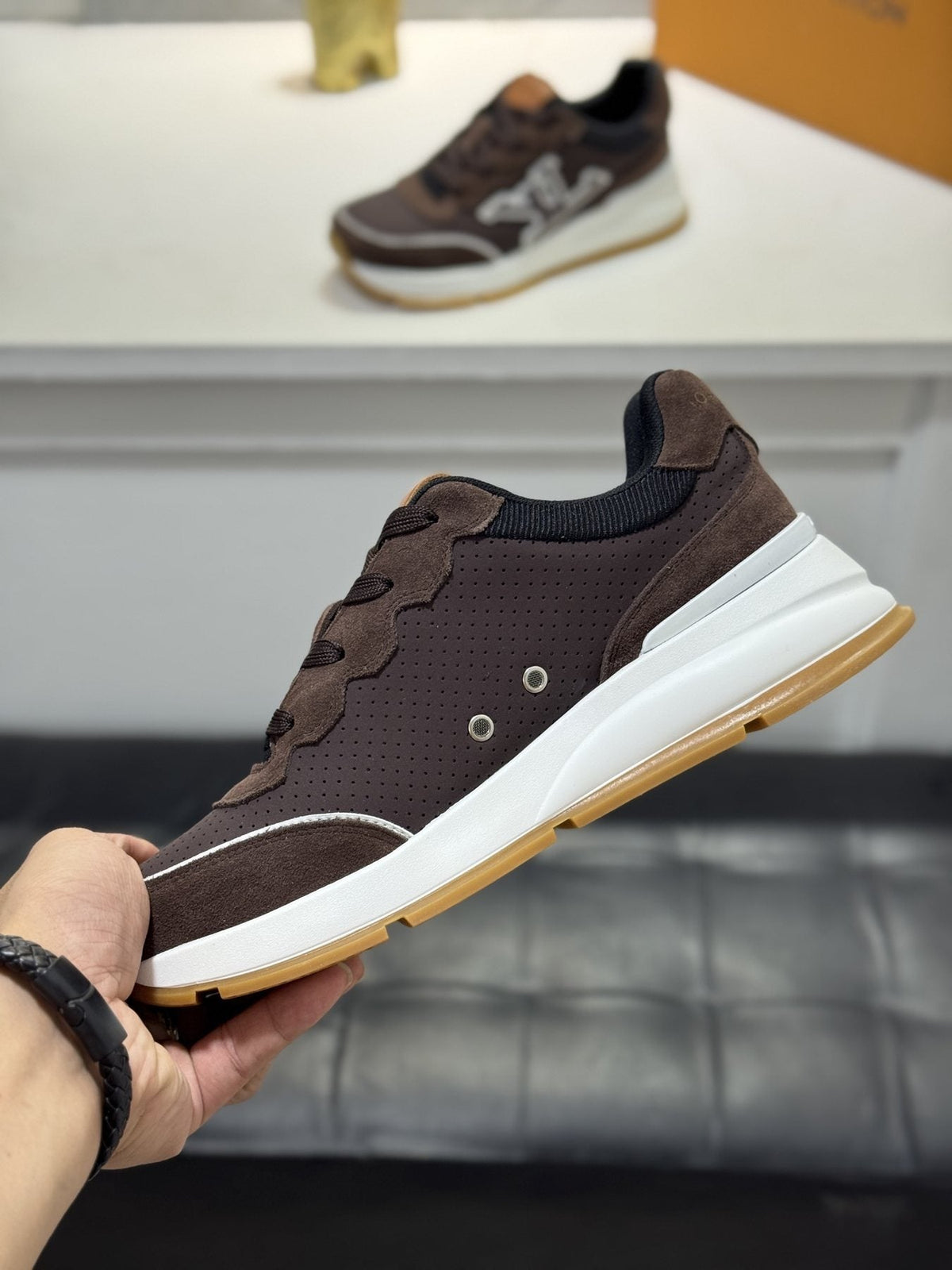 Louis Vuitton LV Panel Low-Top Sneakers — side