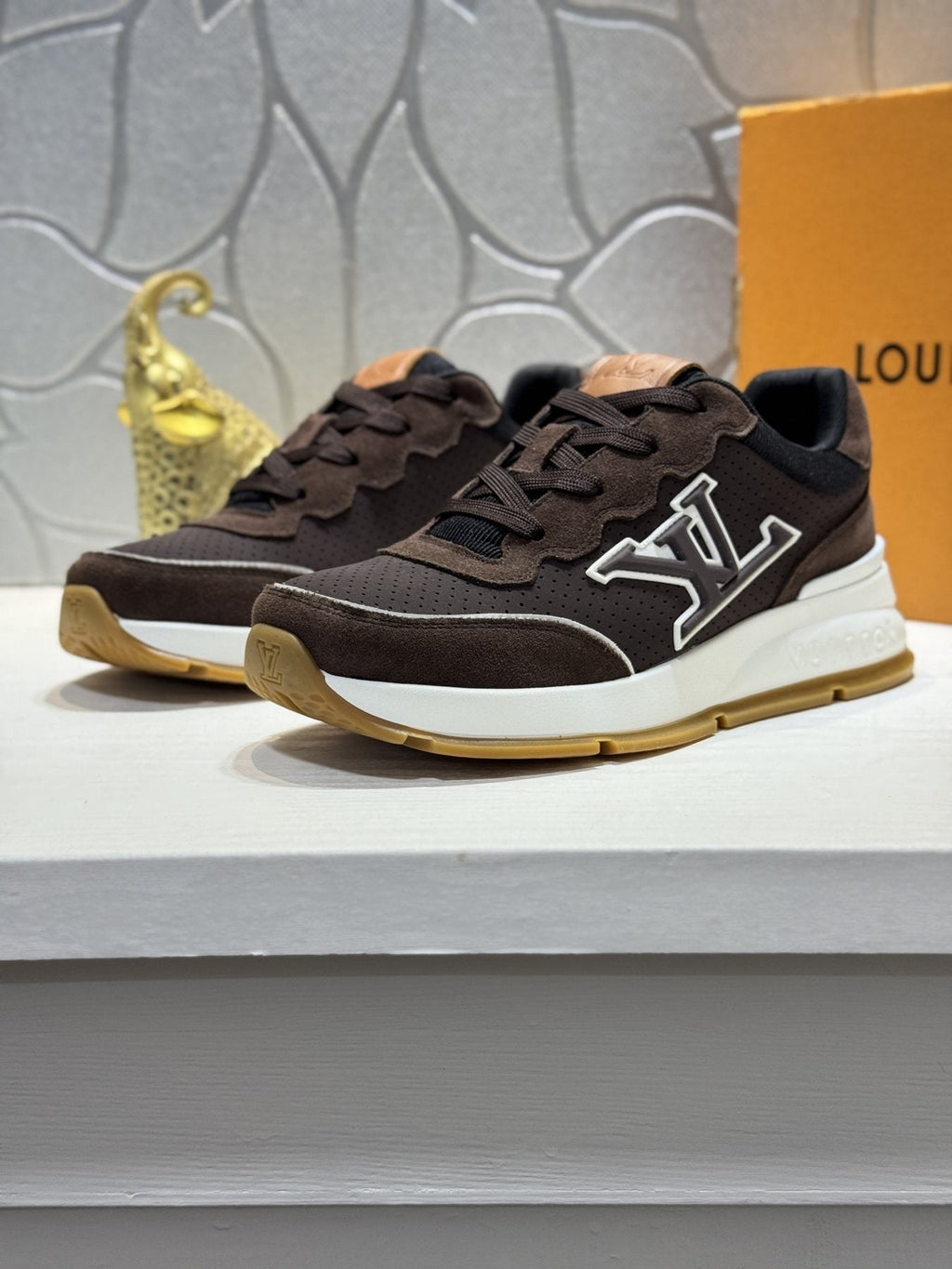 Louis Vuitton LV Panel Low-Top Sneakers — front