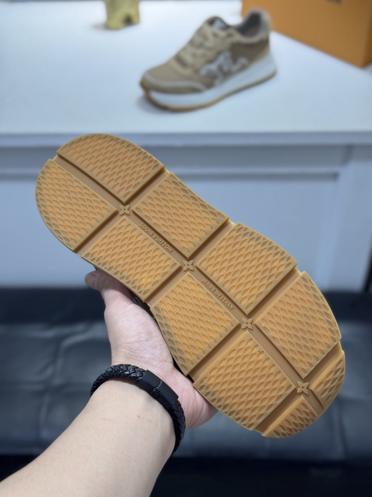 Louis Vuitton LV Panel Low-Top Sneakers — detail