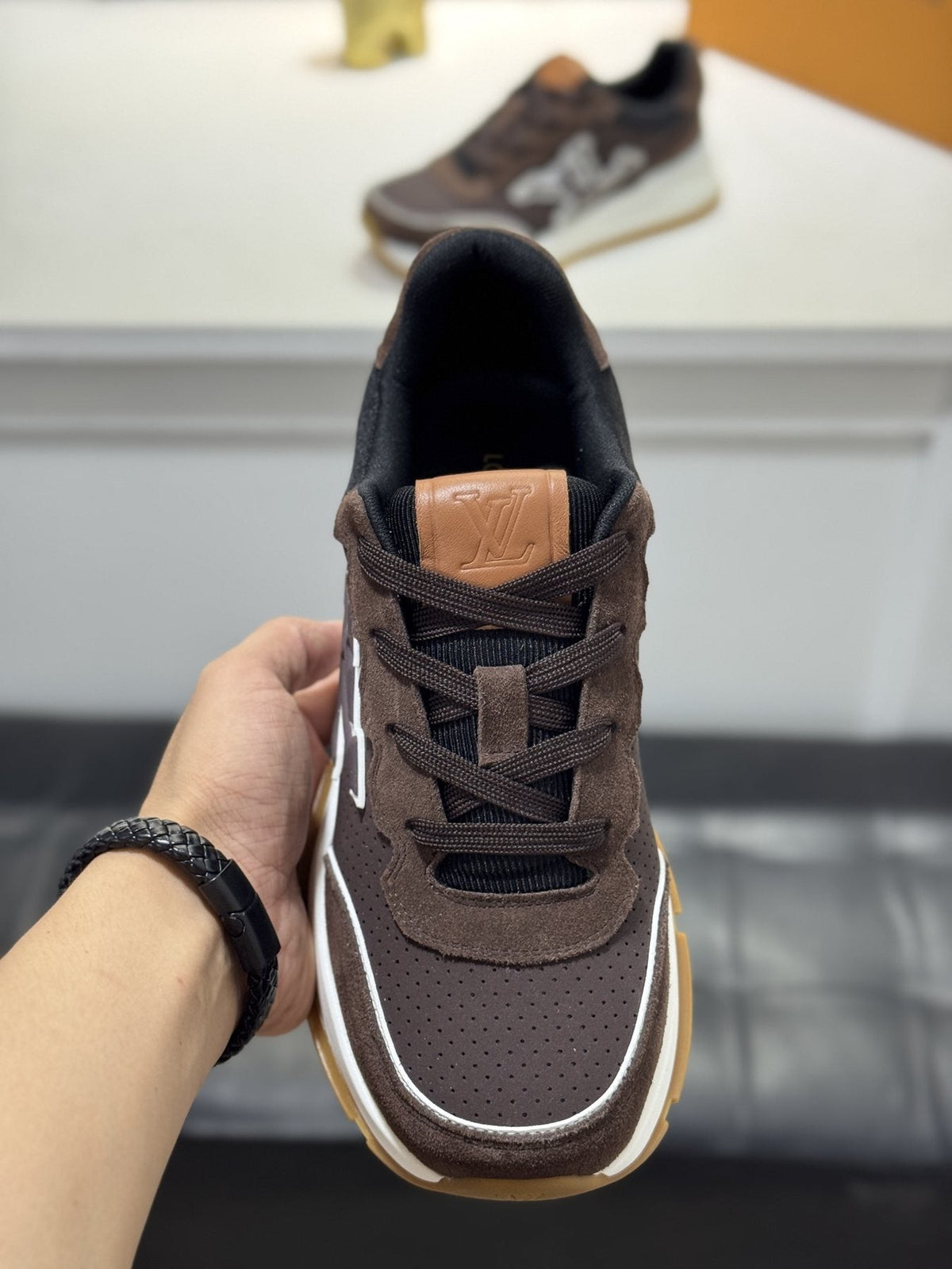 Louis Vuitton LV Panel Low-Top Sneakers — detail
