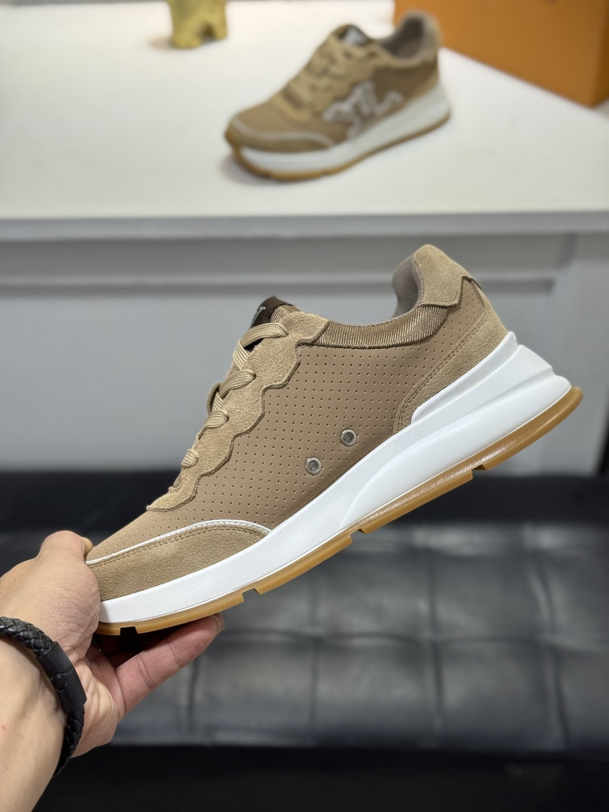Louis Vuitton LV Panel Low-Top Sneakers — side