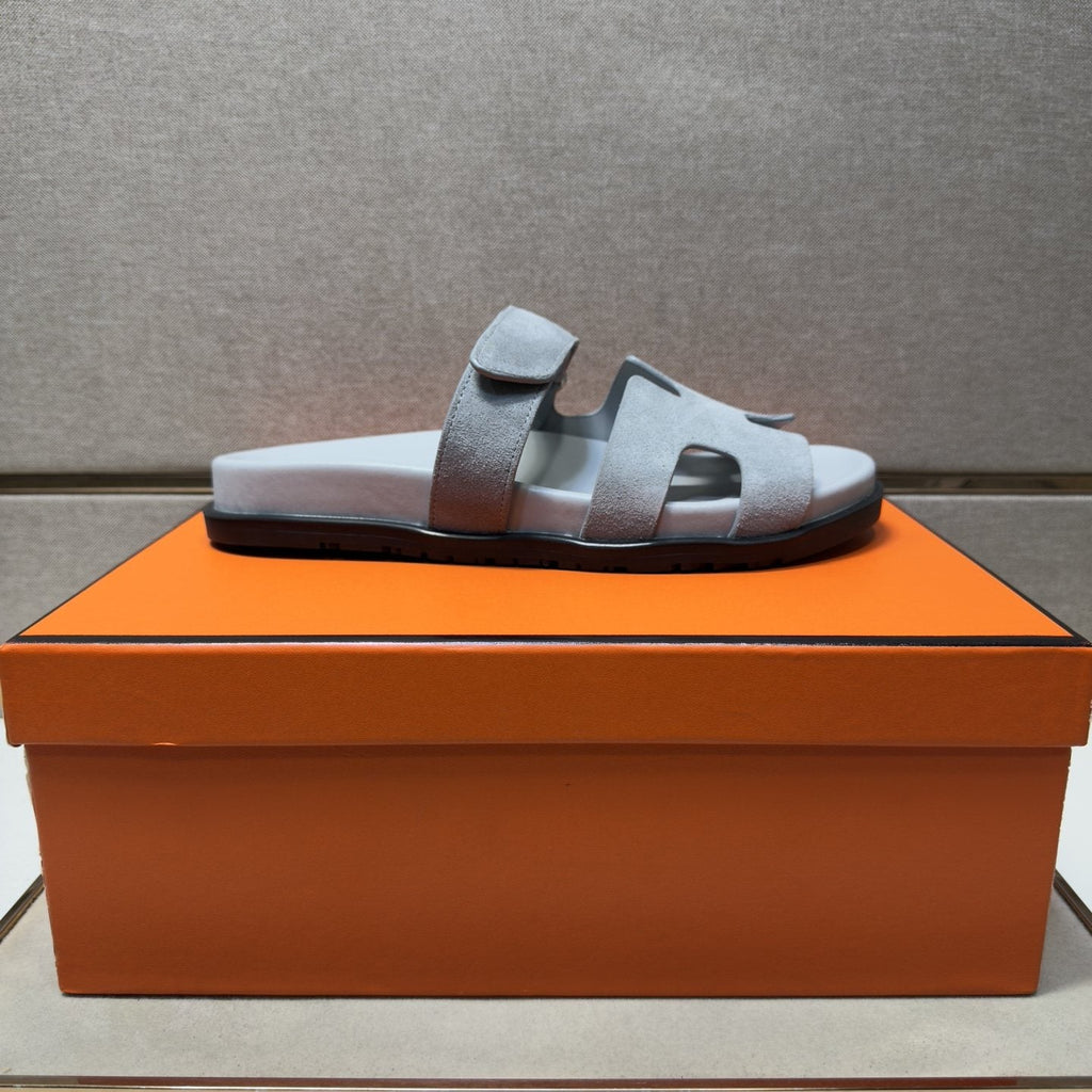 Hermès Cutout Slide Sandals — side