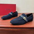 Ferragamo Gancini Buckle Men's Loafers — hero