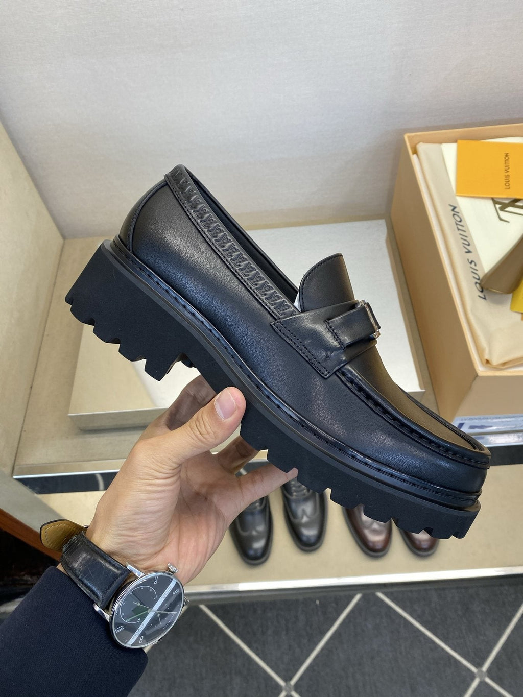 Louis Vuitton Metal Hardware Loafers — side