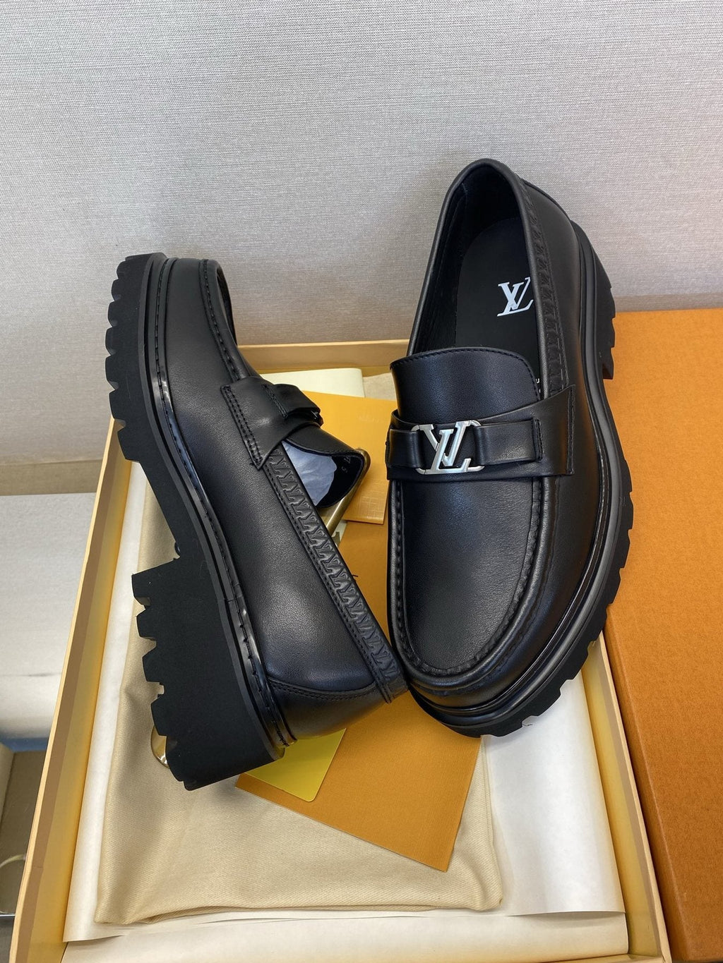 Louis Vuitton Metal Hardware Loafers — side