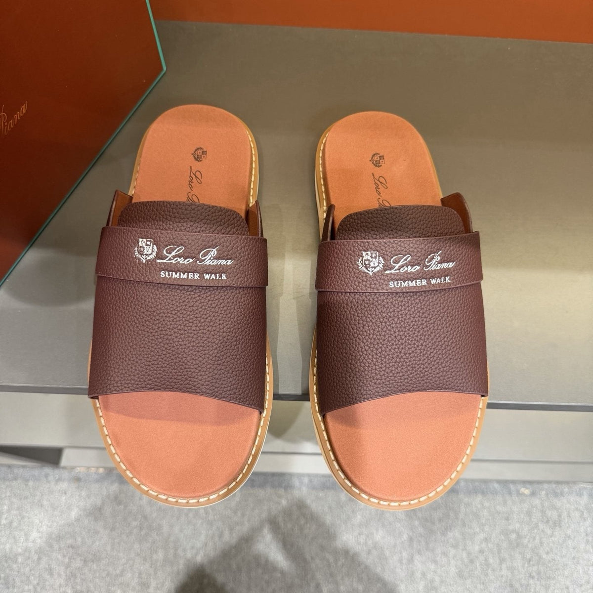 Loro Piana Summer Walk Slide Sandals — hero