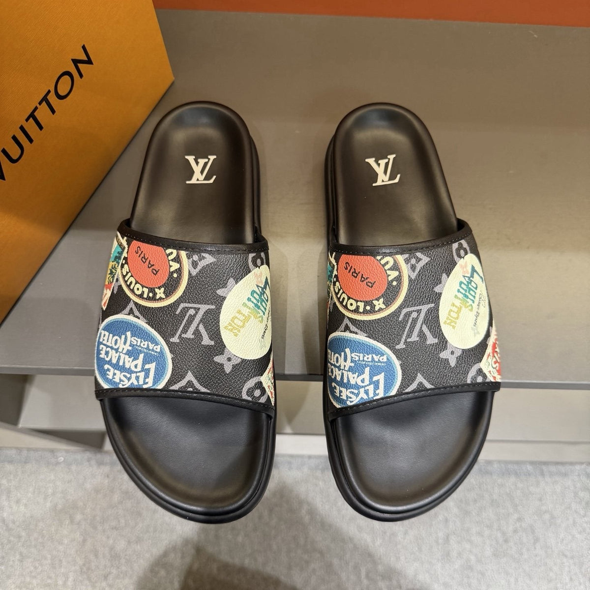 Louis Vuitton Graphic Strap Slide Sandals — hero