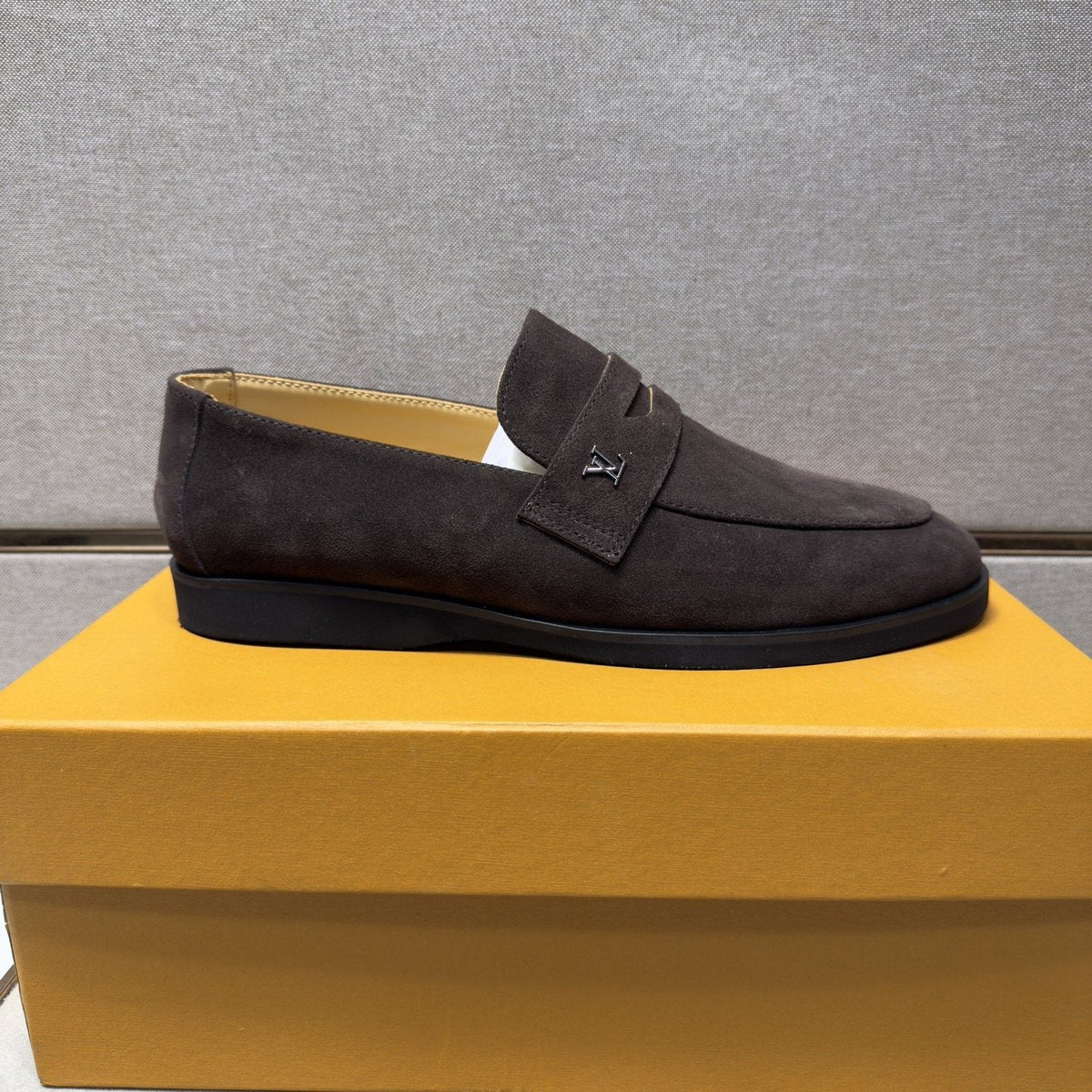 Louis Vuitton Men's Vamp-Strap Loafers — side