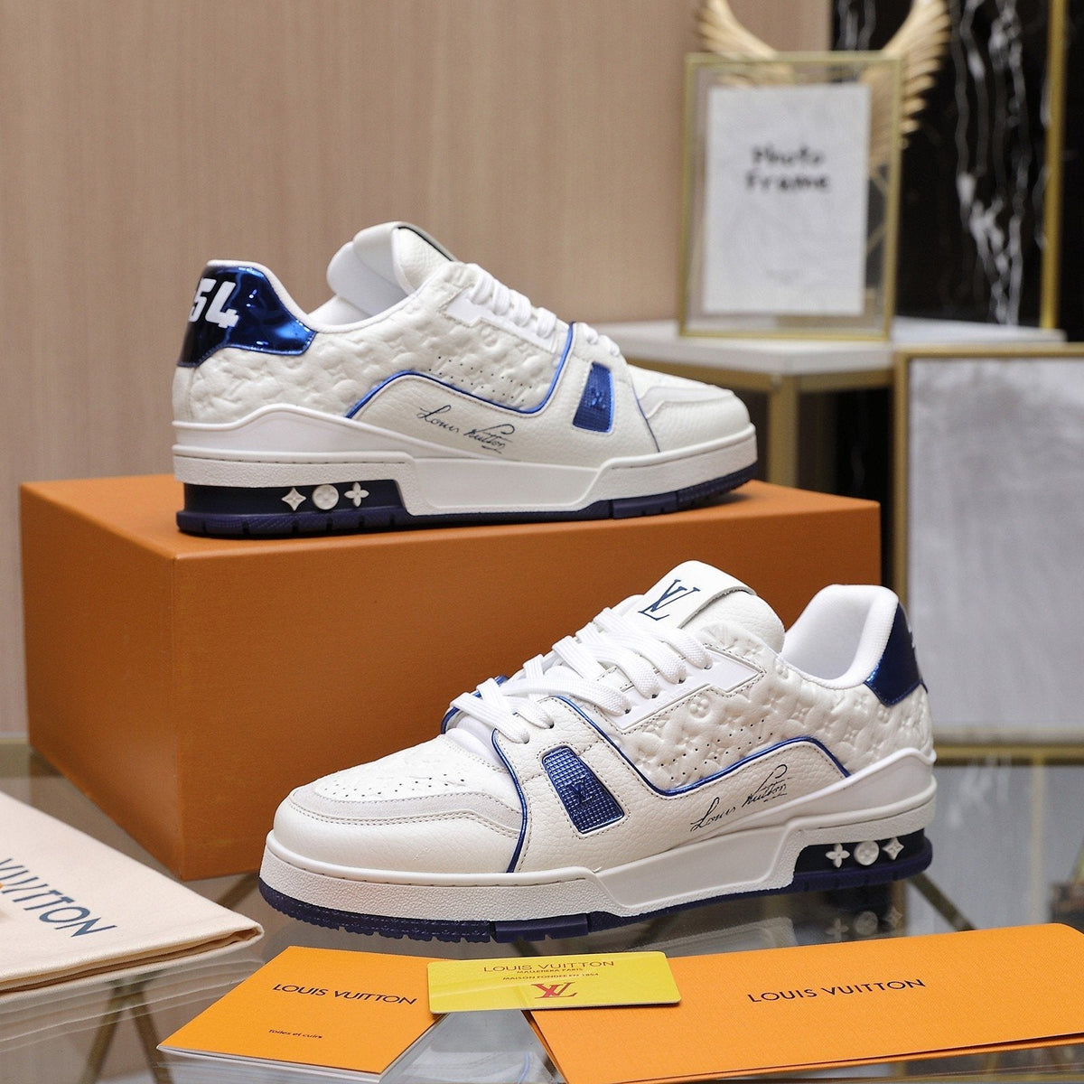 Louis Vuitton Low-Top Lace Sneakers — front