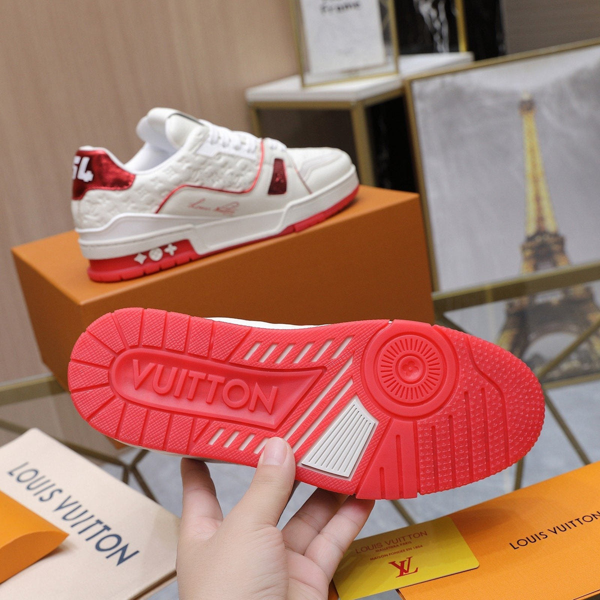 Louis Vuitton Low-Top Lace Sneakers — side