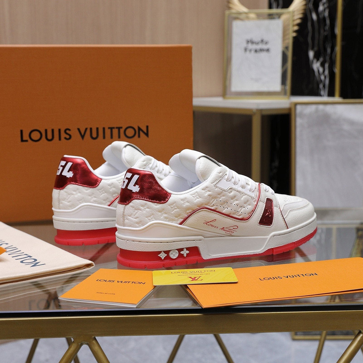 Louis Vuitton Low-Top Lace Sneakers — side