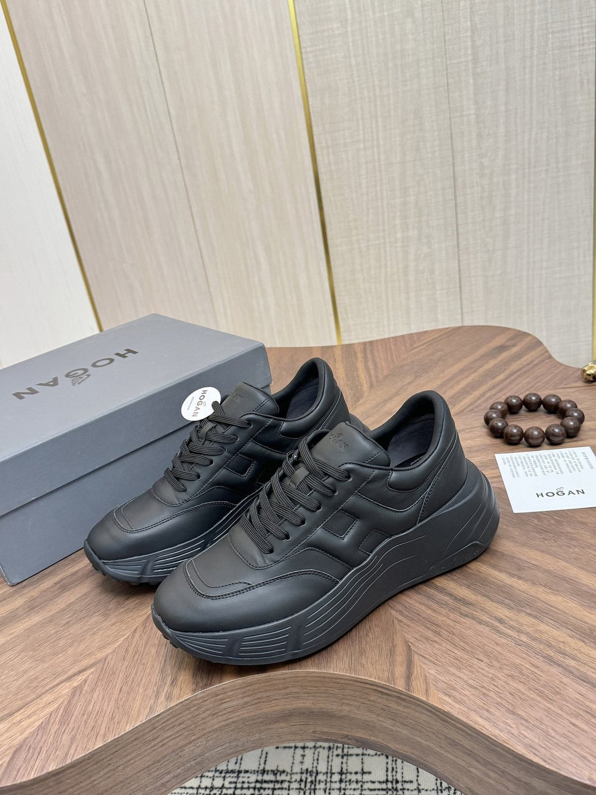 HOGAN H-Stripes Platform Sneakers — front