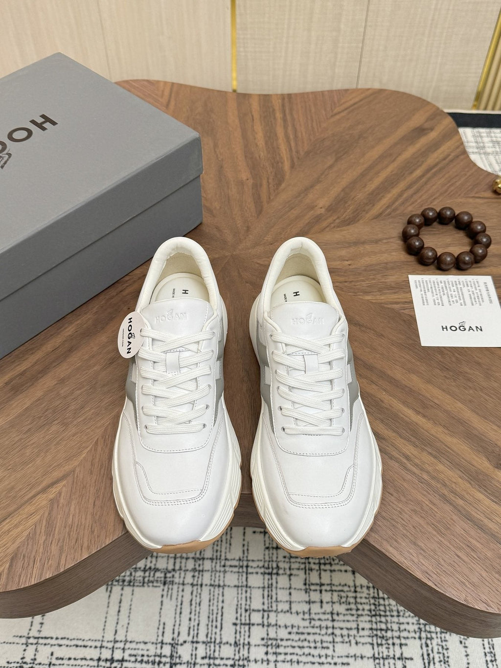 HOGAN H-Stripes Platform Sneakers — front