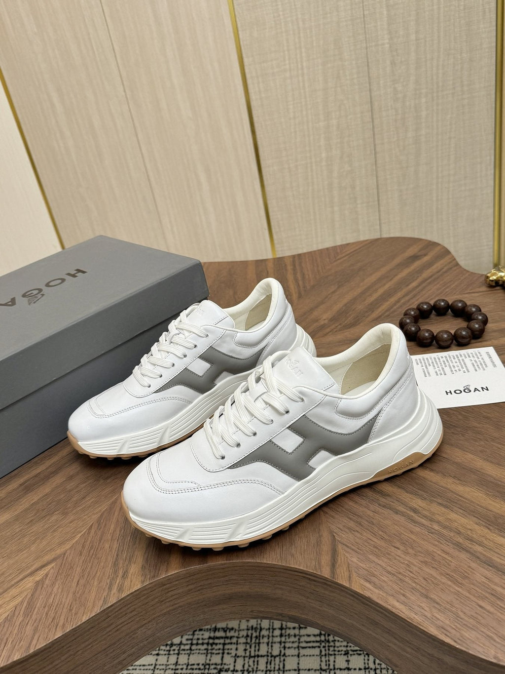 HOGAN H-Stripes Platform Sneakers — front