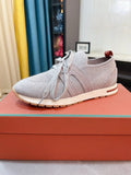 Loro Piana Knit Lace-Up Sneakers — hero