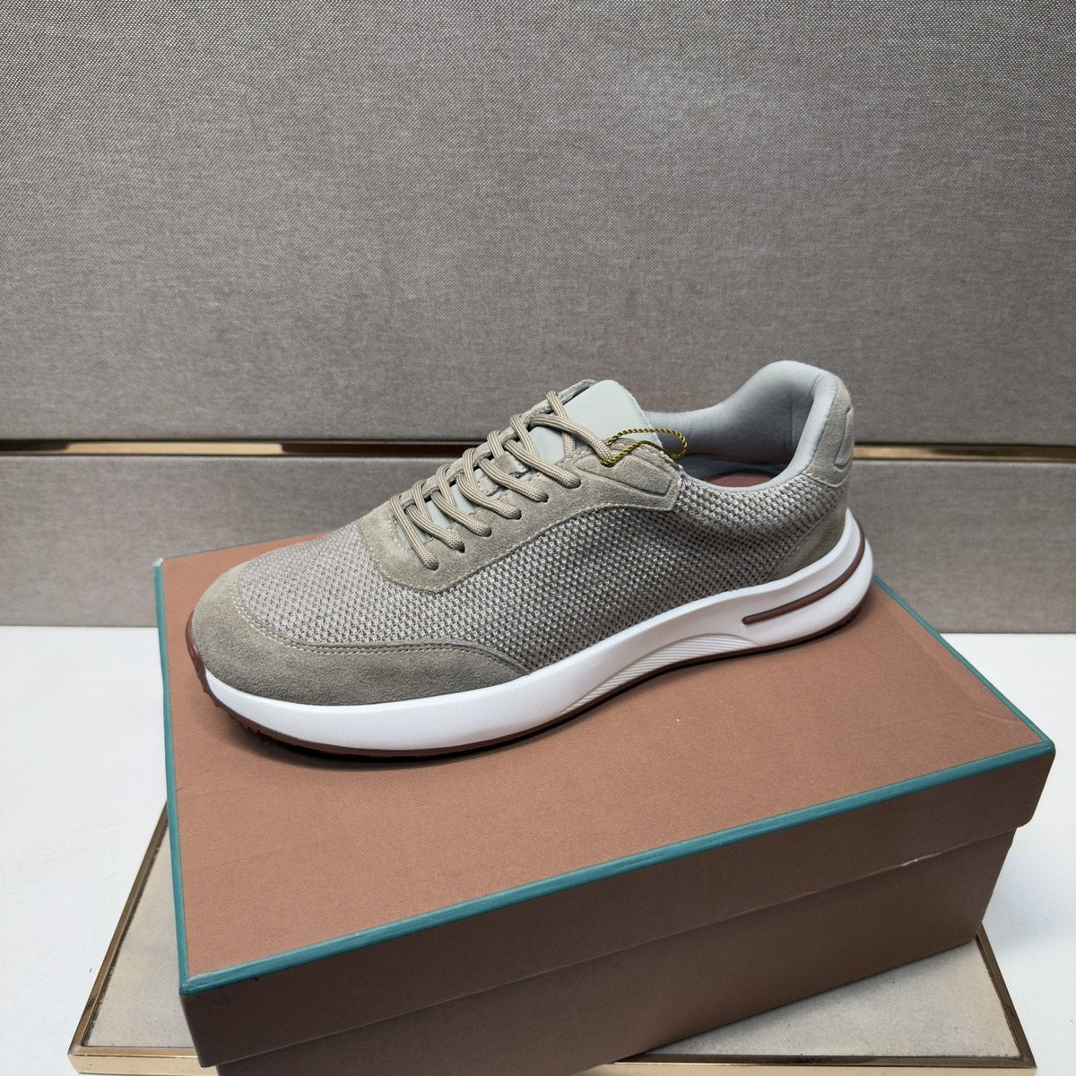 Men's Textured Mesh Casual Sneakers — side