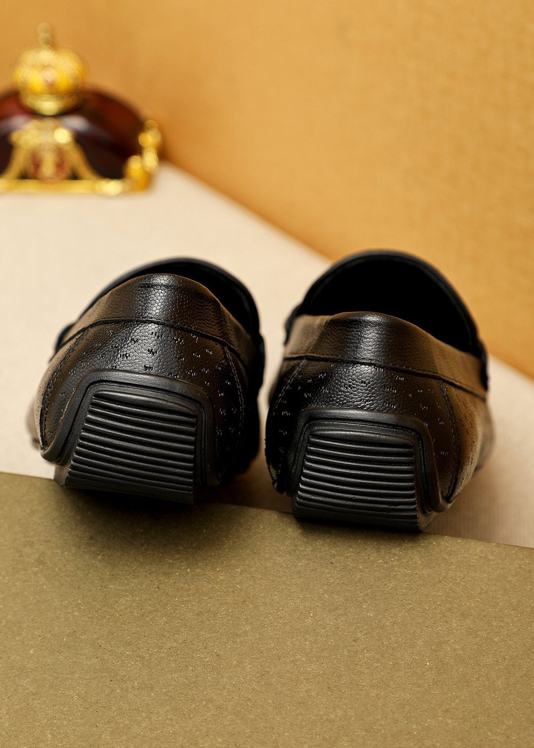 Bottega Veneta Perforated Driving Loafers — detail