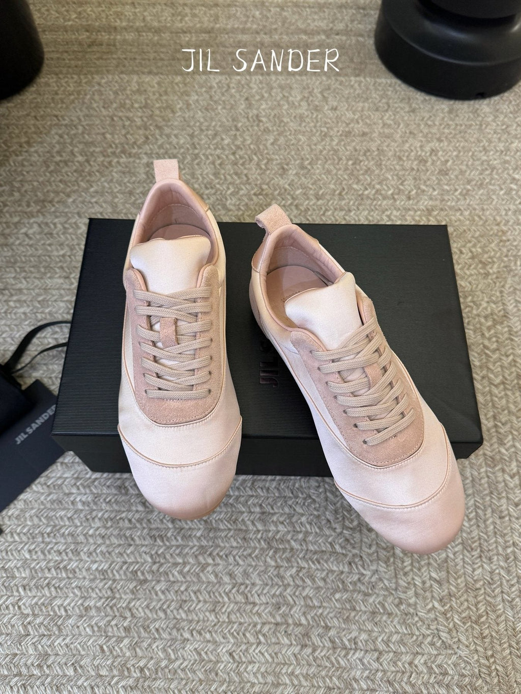 Jil Sander Satin Low-Top Sneakers — side