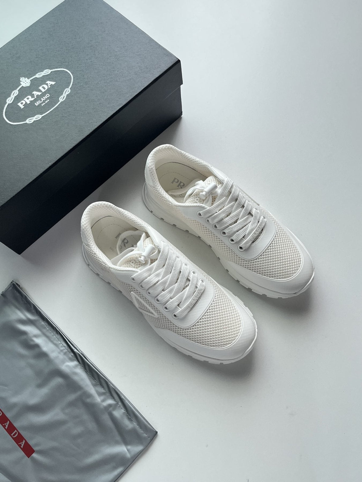 Prada Prax Mesh Sneakers — front