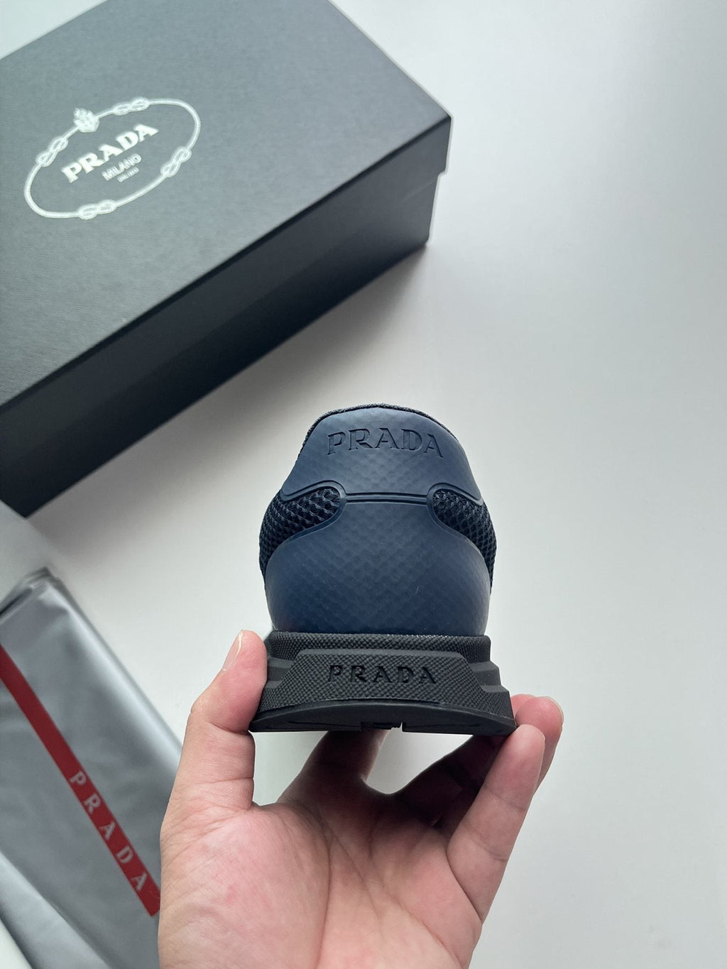 Prada Prax Mesh Sneakers — back