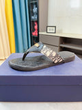 Dior Patterned Thong Sandals — hero