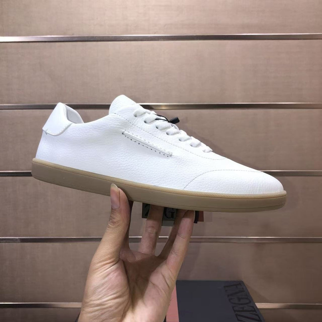 Zegna 232 Suede Low-Top Sneakers — side