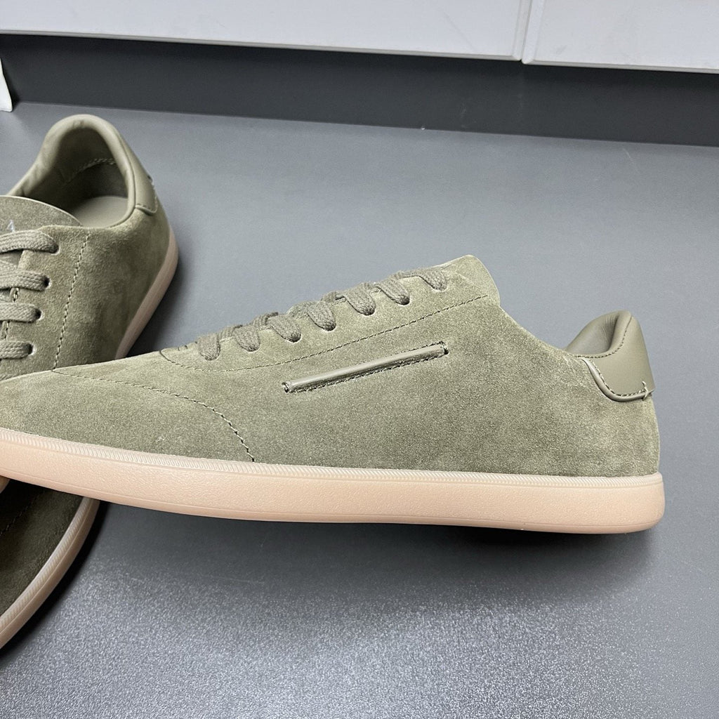 Zegna 232 Suede Low-Top Sneakers — side