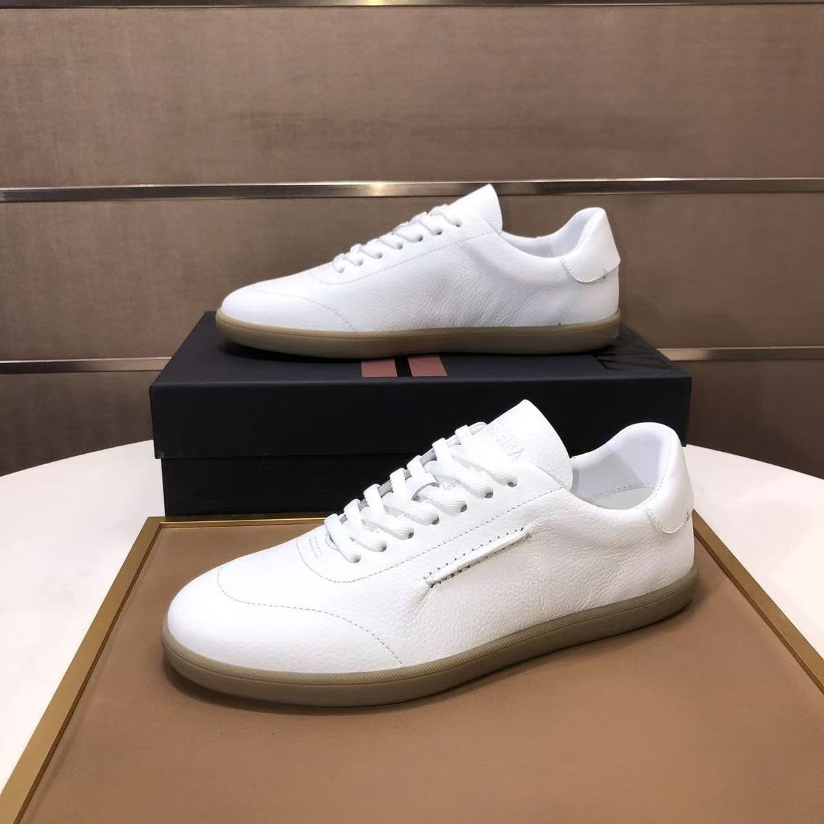Zegna 232 Suede Low-Top Sneakers — side