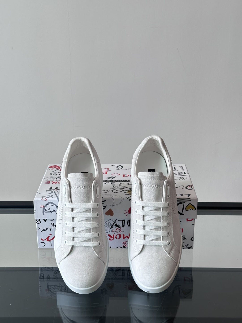 Dolce & Gabbana Lace-Up Low-Top Sneakers — front