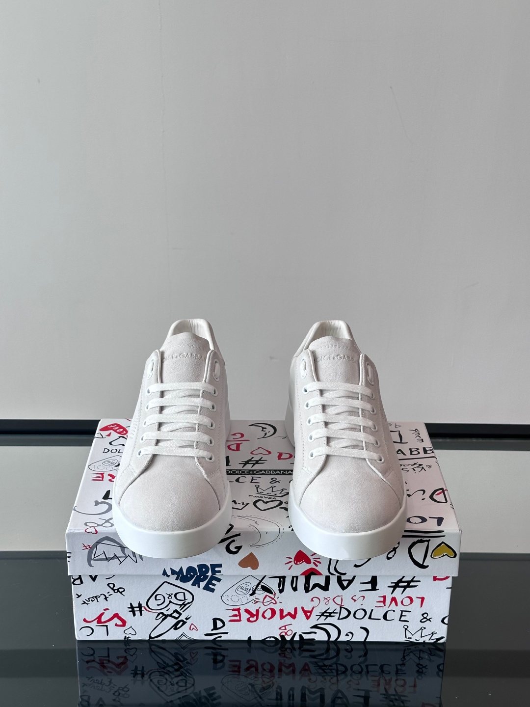 Dolce & Gabbana Lace-Up Low-Top Sneakers — front