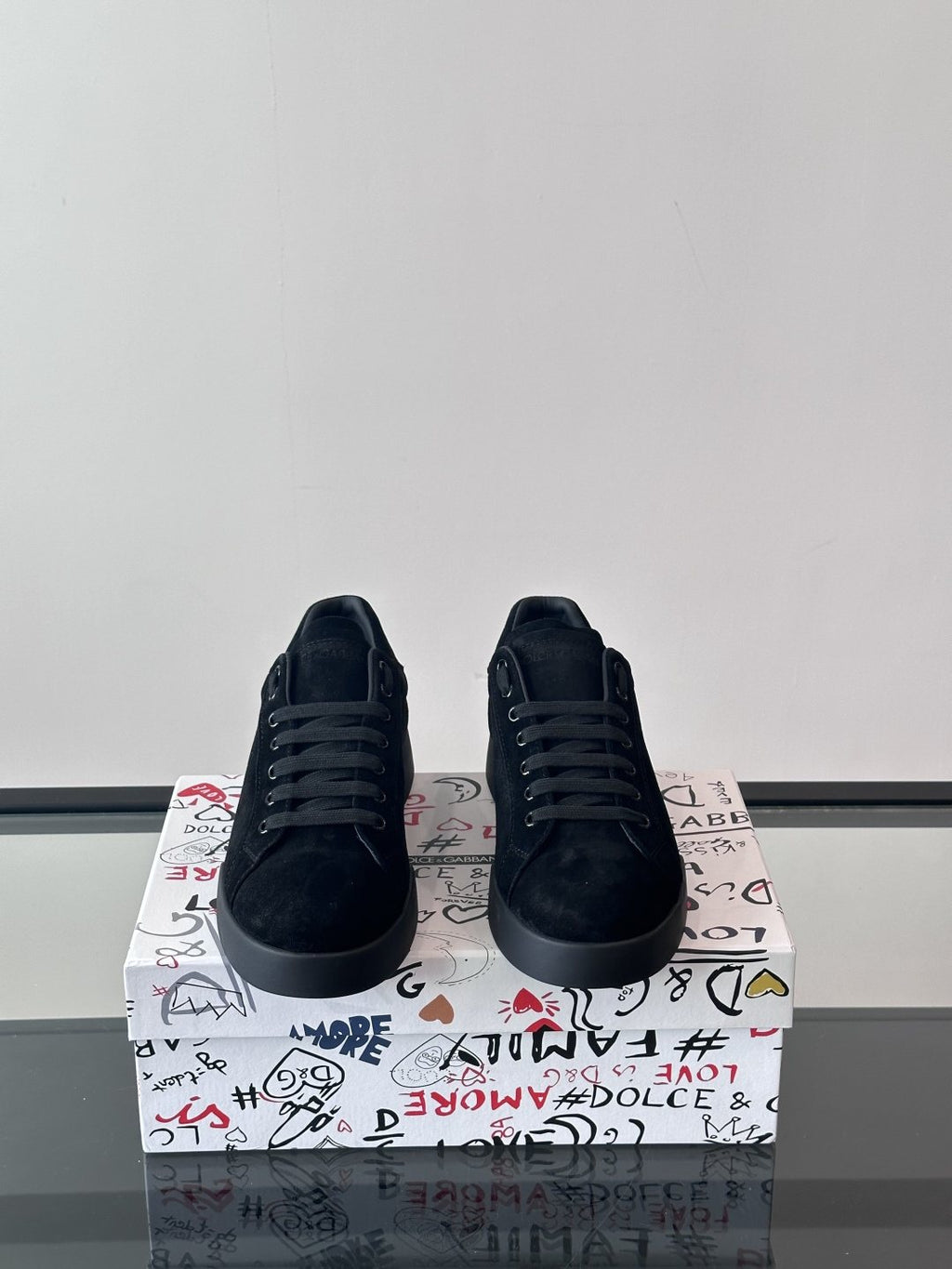 Dolce & Gabbana Lace-Up Low-Top Sneakers — side