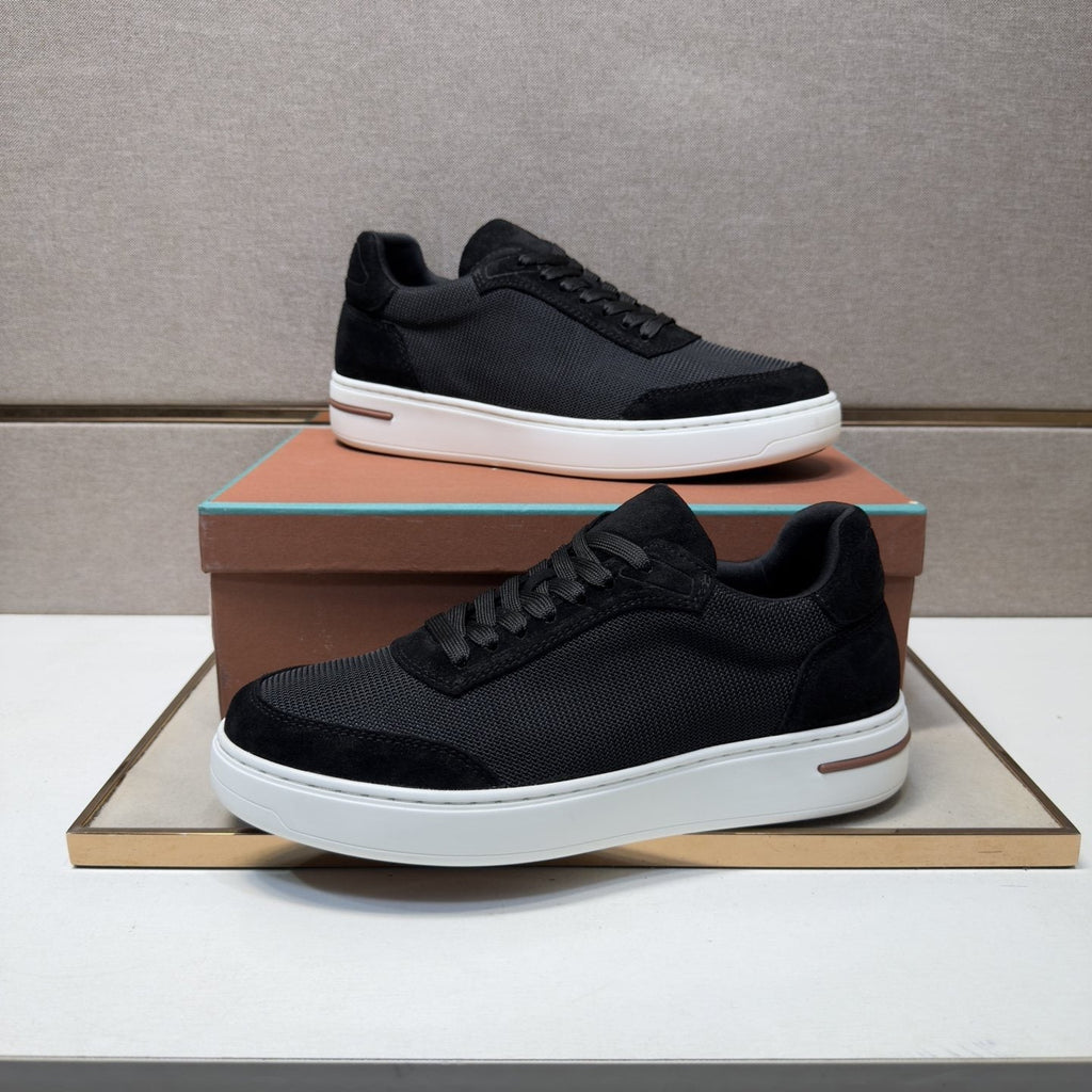 Loro Piana Mesh Low-Top Sneakers — side