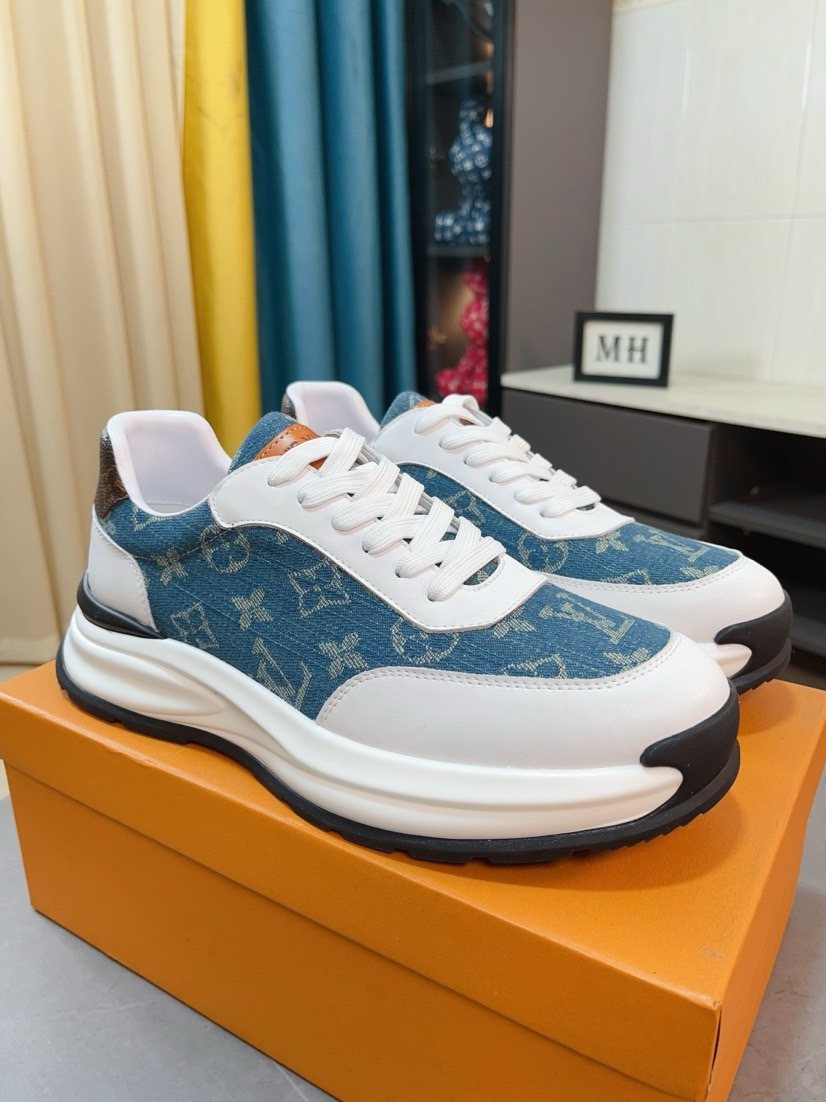 Louis Vuitton Monogram Low-Top Sneakers — side