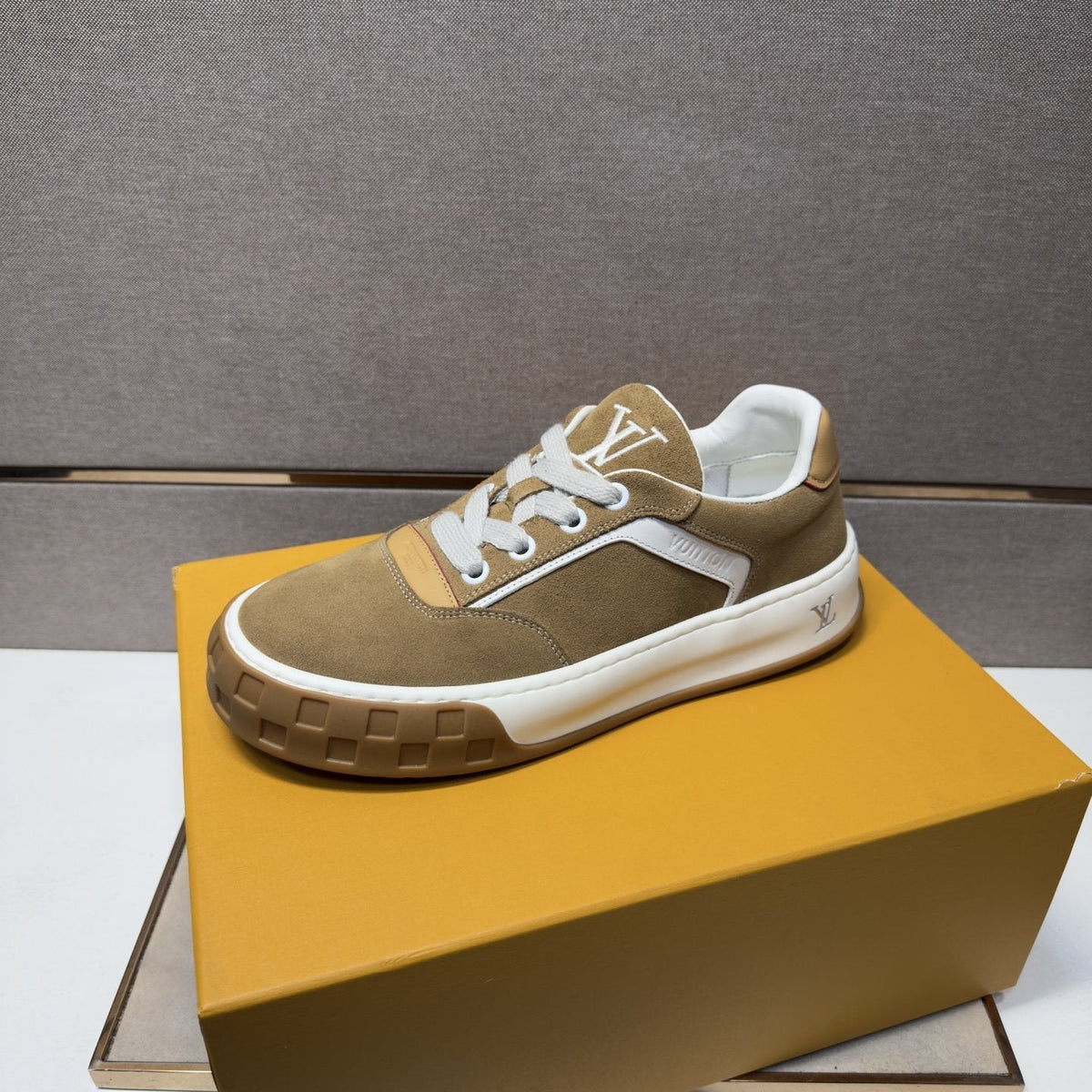 Louis Vuitton Paneled Low-Top Sneakers — side
