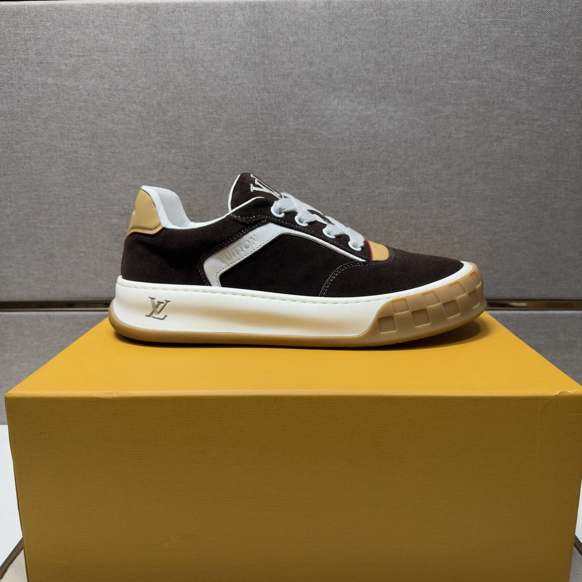 Louis Vuitton Paneled Low-Top Sneakers — side