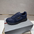 Prada Gray Panel Sneakers — front