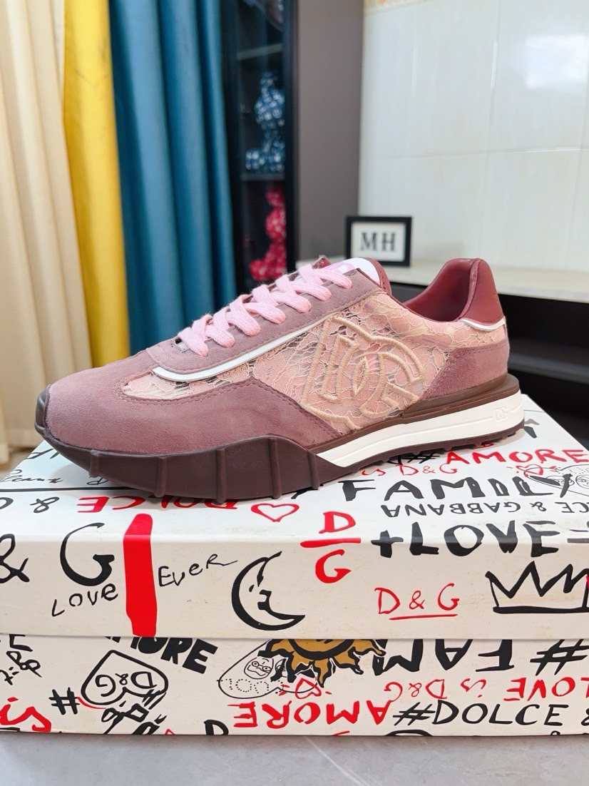 微商相册测试鞋子-Dolce & Gabbana Logo Low-Top Sneakers — side