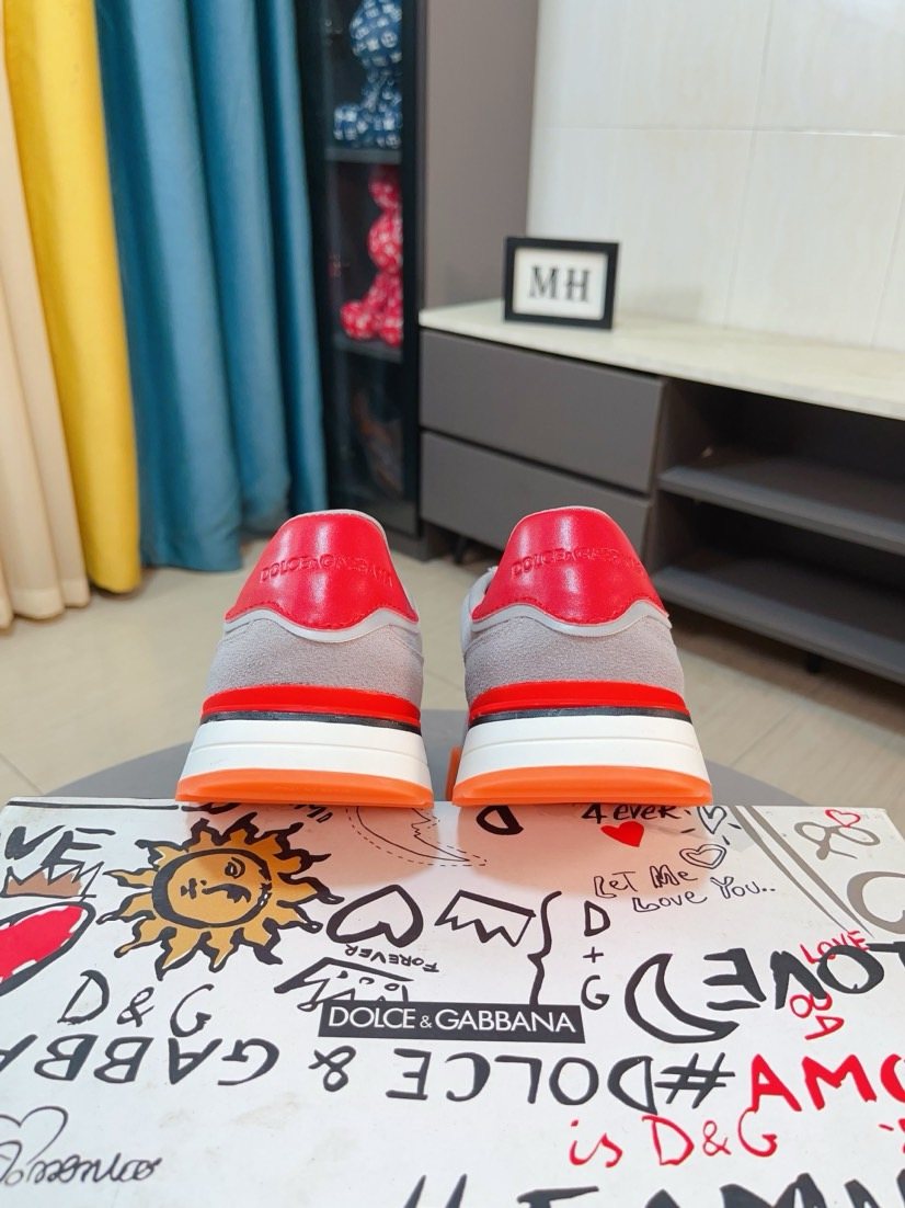 微商相册测试鞋子-Dolce & Gabbana Logo Low-Top Sneakers — back