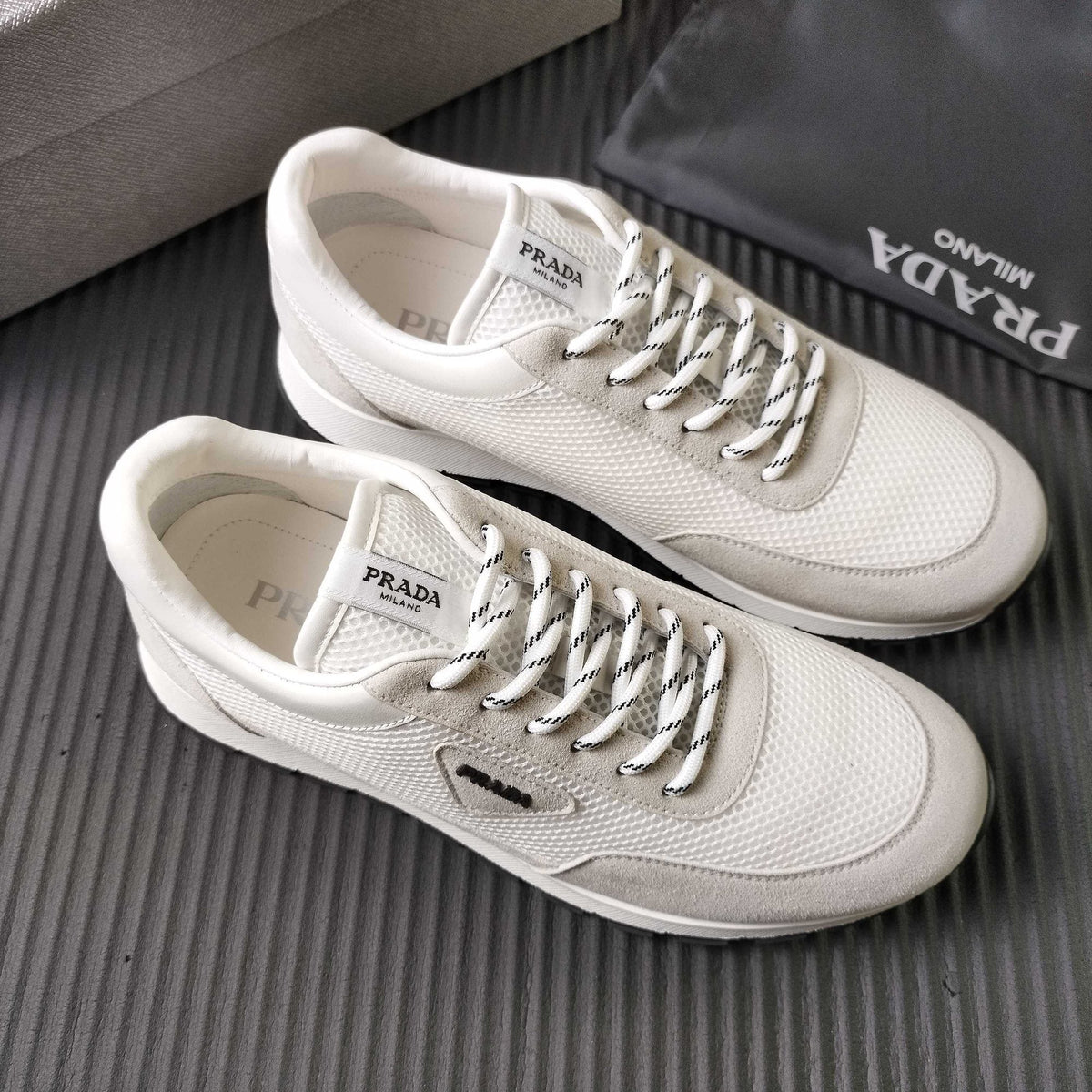 Prada Mesh Low-Top Sneakers — hero