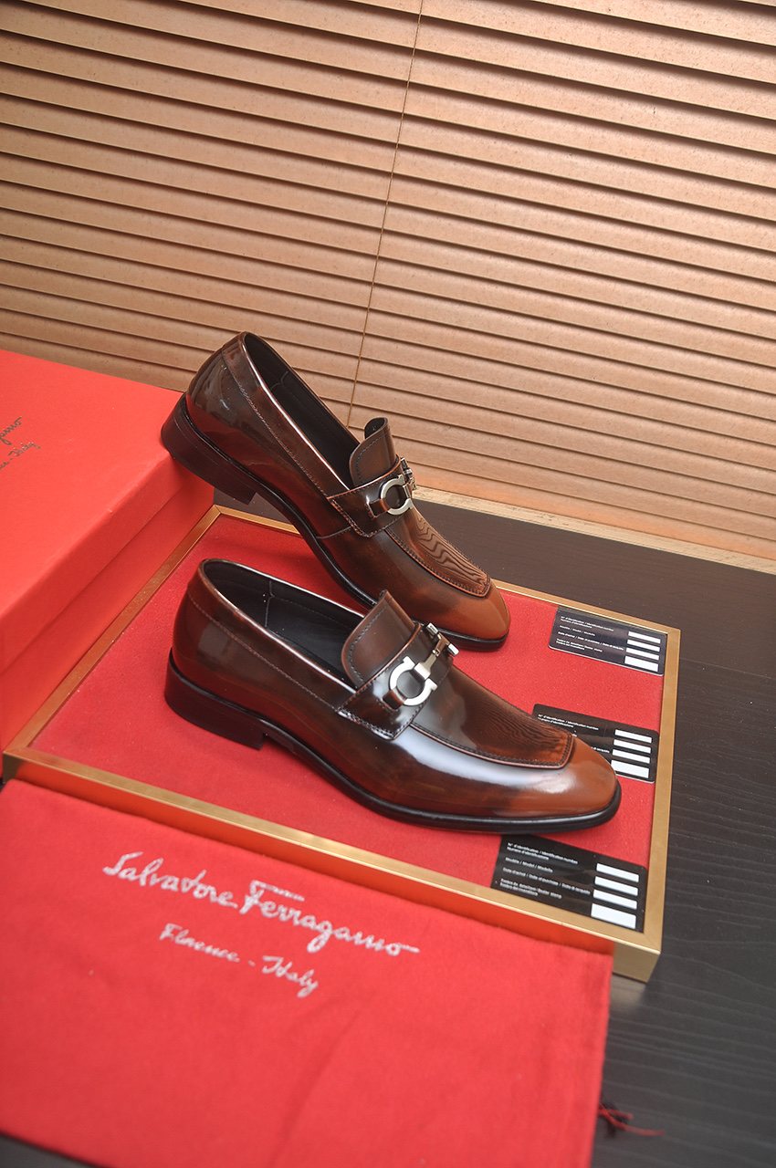 Salvatore Ferragamo Buckle Loafers — side